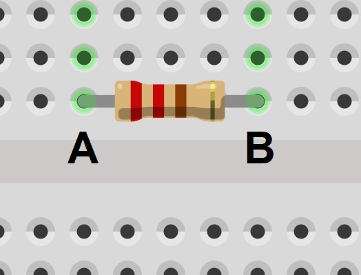 Voltage across resistor